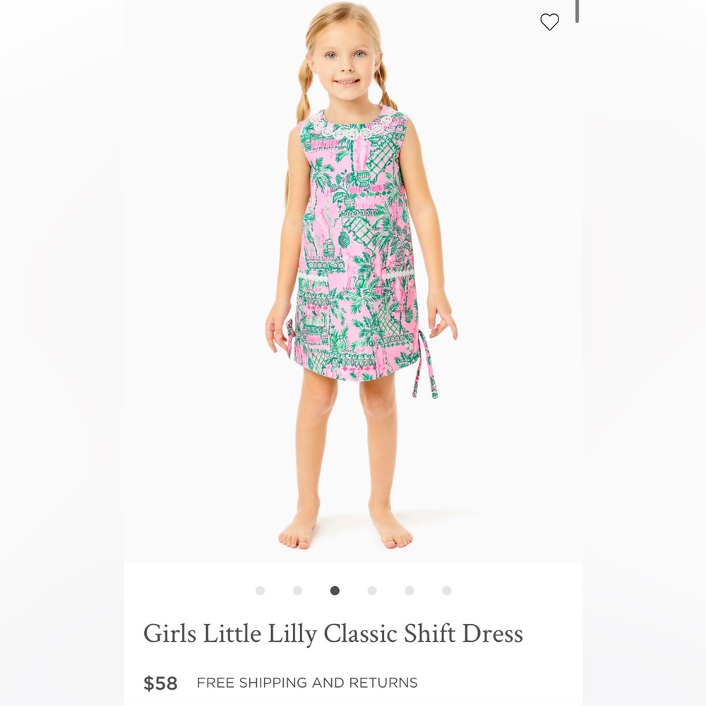 Girls Little Lilly Classic Shift Dress size 6